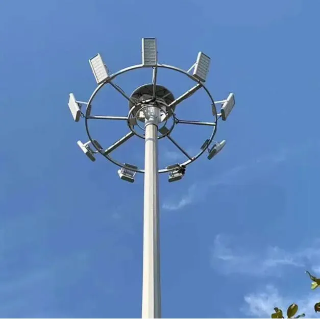 12 मीटर ऊंचा मस्तूल पोल